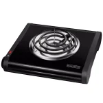 BLACK+DECKER 6 in. Single Burner Portable Hot Plate with Variable Temperature Control, Black thumbnail 1