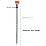 AdirPro 2M Carbon Fiber 3-Position Snap-Lock Rover Telescoping Rod, 53-78.7 in. thumbnail 6