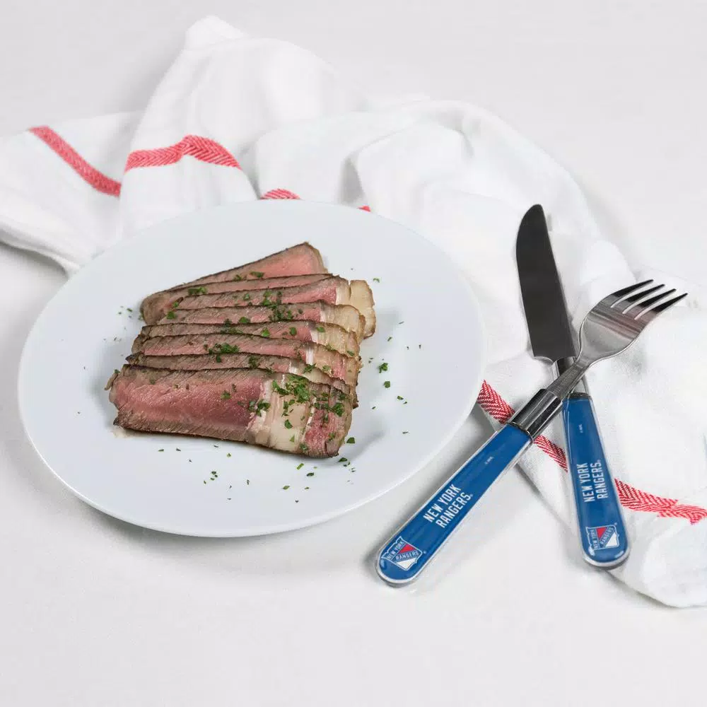 sportsvault TSV Home NHL New York Rangers 16-Piece Stainless Steel Flatware Set, Service for 4