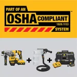 DEWALT 20V MAX XR Brushless 1-1/8 in. SDS Plus L-Shape Rotary Hammer Kit with (2) 9.0 Ah FLEXVOLT Batteries thumbnail 6