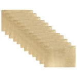 RITZ 19 x 13 in. Bronze Metallic Stitched PVC Placemats, Set of 12 thumbnail 1
