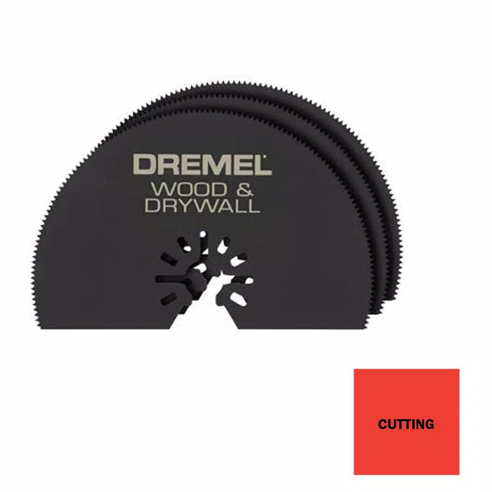 Dremel Multi-Max 3 in. Universal Wood and Drywall Oscillating Saw Blades, 3-Pack