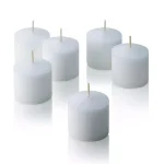 Light In The Dark White Unscented Votive Candles, 10 Hour Burn Time (Set of 36) thumbnail 2