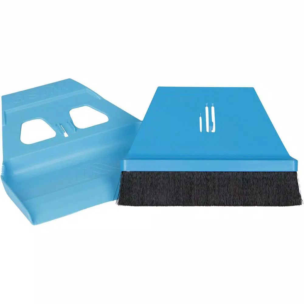 WISP miniWISP 6 in. Blue Whisk Broom and 7 in. Plastic Dustpan Set with Electrostatic Bristle Seal Technology