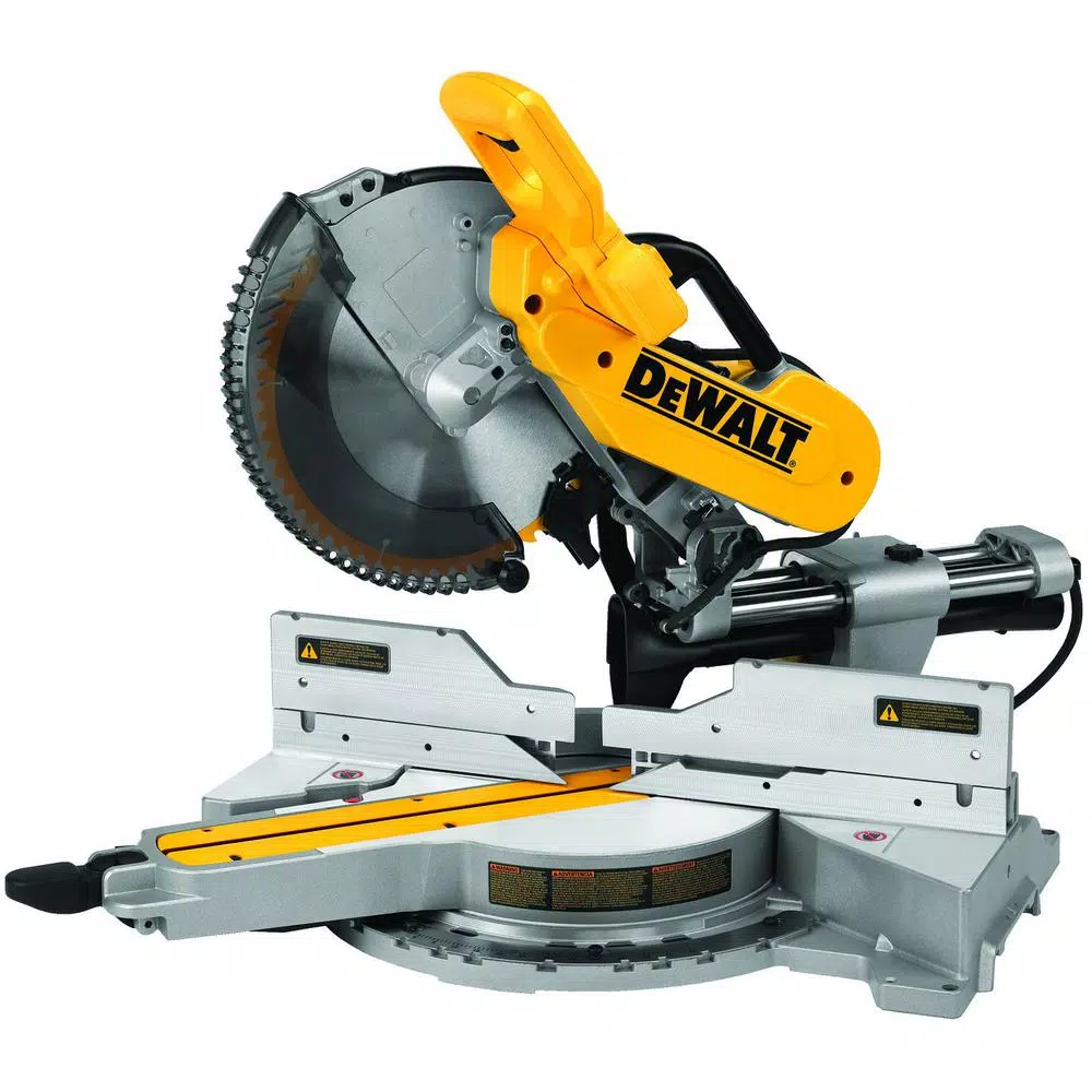 DEWALT 12 in. 15 Amp Double-Bevel Sliding Compound Miter Saw with 60T Fine Finish Blade