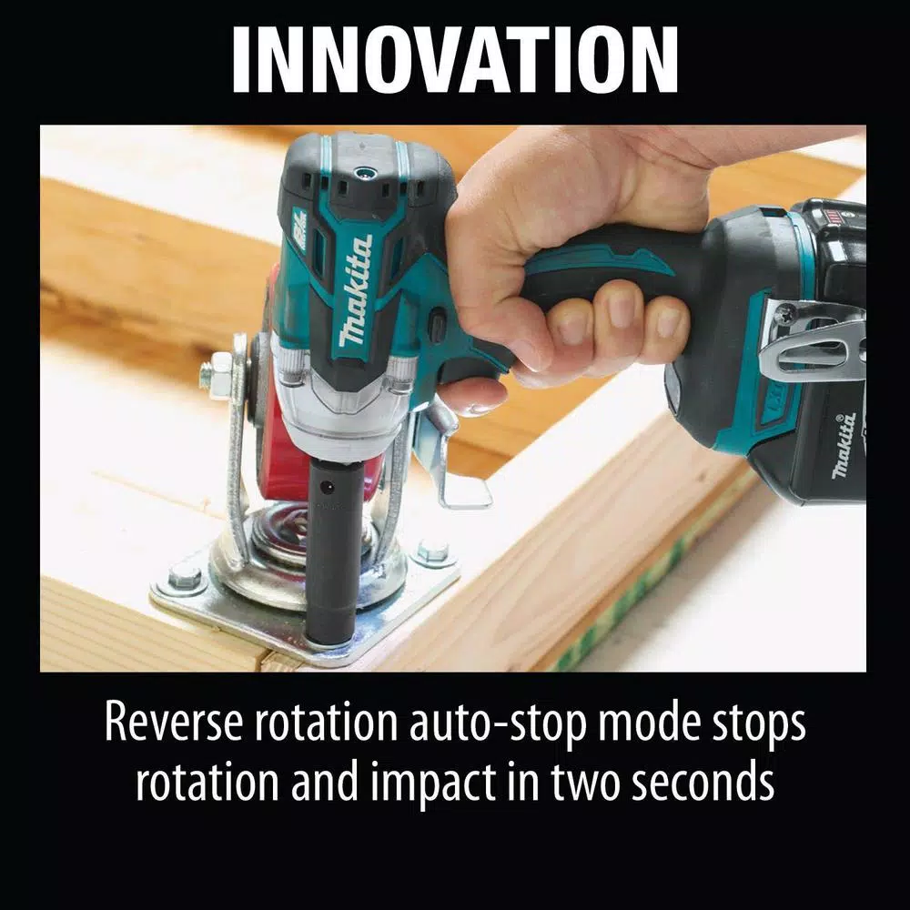 Makita 18V LXT Brushless 1/2 in. 3-Speed Impact Wrench Kit with Bonus LED Flashlight