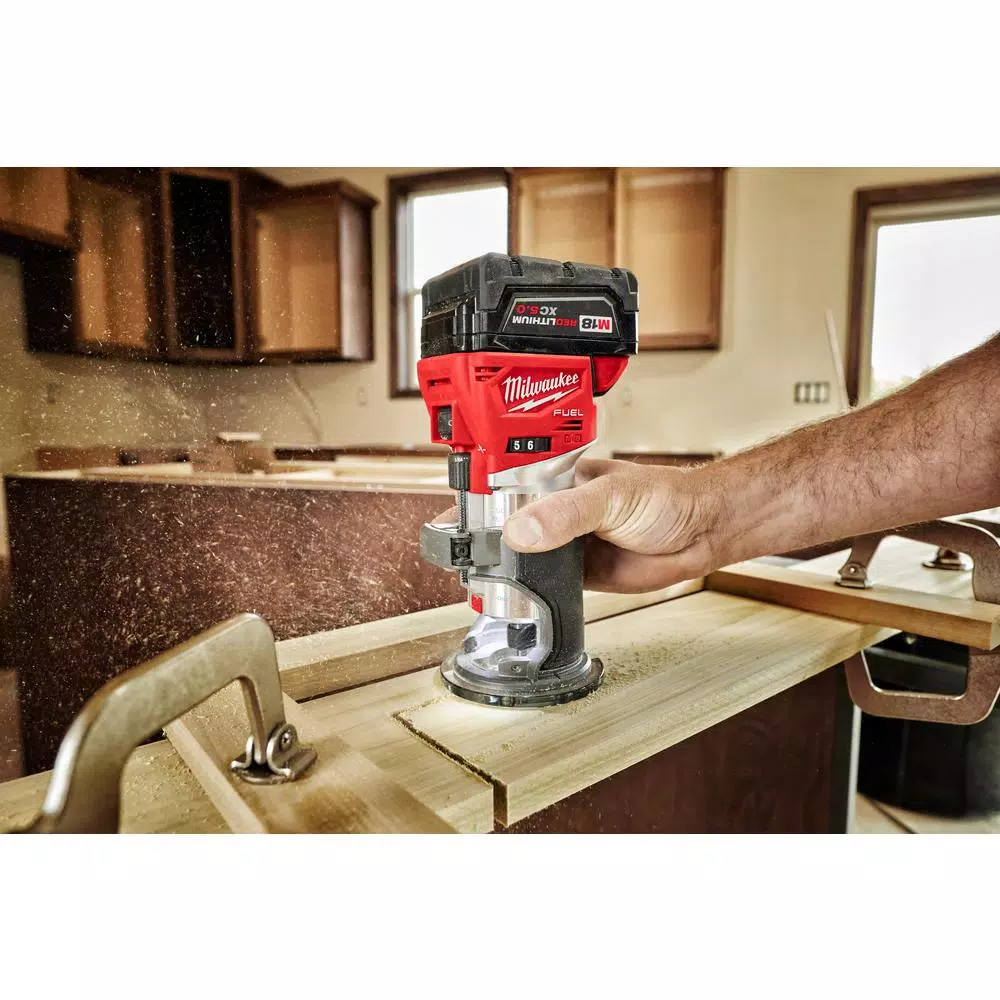 Milwaukee M18 FUEL 18-Gauge Brad Nailer, Jig Saw, and Compact Router 3-Tool Combo Kit