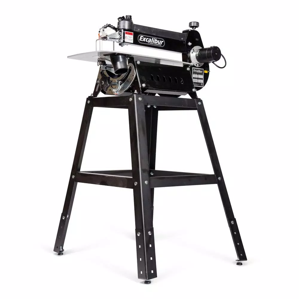 Excalibur 21 in. Tilting Head Scroll Saw with Stand and Foot Switch, 120V