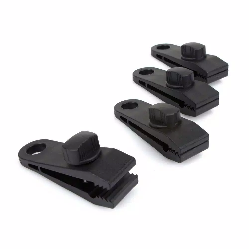 TEKTON Tarp Clips, 4-Piece Set for Securing Canopies and Covers