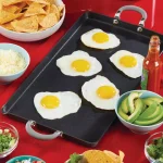 Circulon Elementum Hard-Anodized Nonstick Double Burner Griddle, 10 x 18-Inch, Oyster Gray thumbnail 5