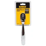 DEWALT 3/8 in. Drive Pear Head Ratchet, 72-Tooth Chrome Vanadium Steel thumbnail 1