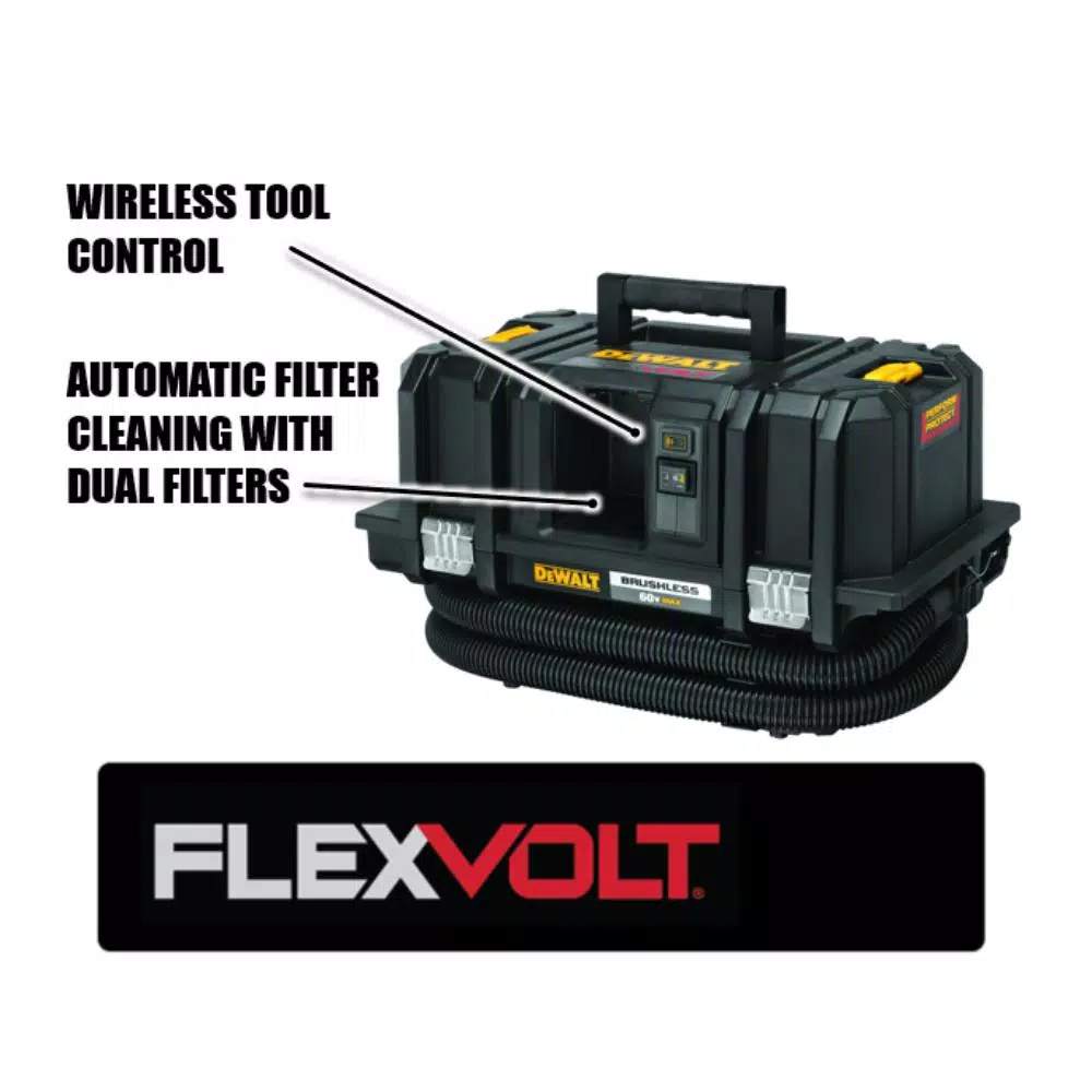 DEWALT FLEXVOLT 60V MAX Cordless Dust Extractor Kit (Tool Only) DCV585