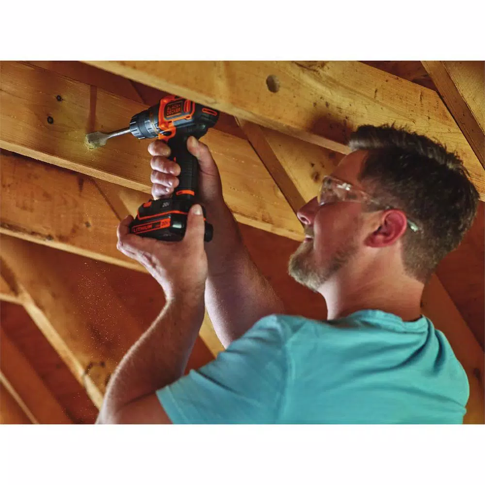 BLACK+DECKER 20V MAX Lithium-Ion Cordless 3/8 in. Drill/Driver Kit with 1.5 Ah Battery and Charger