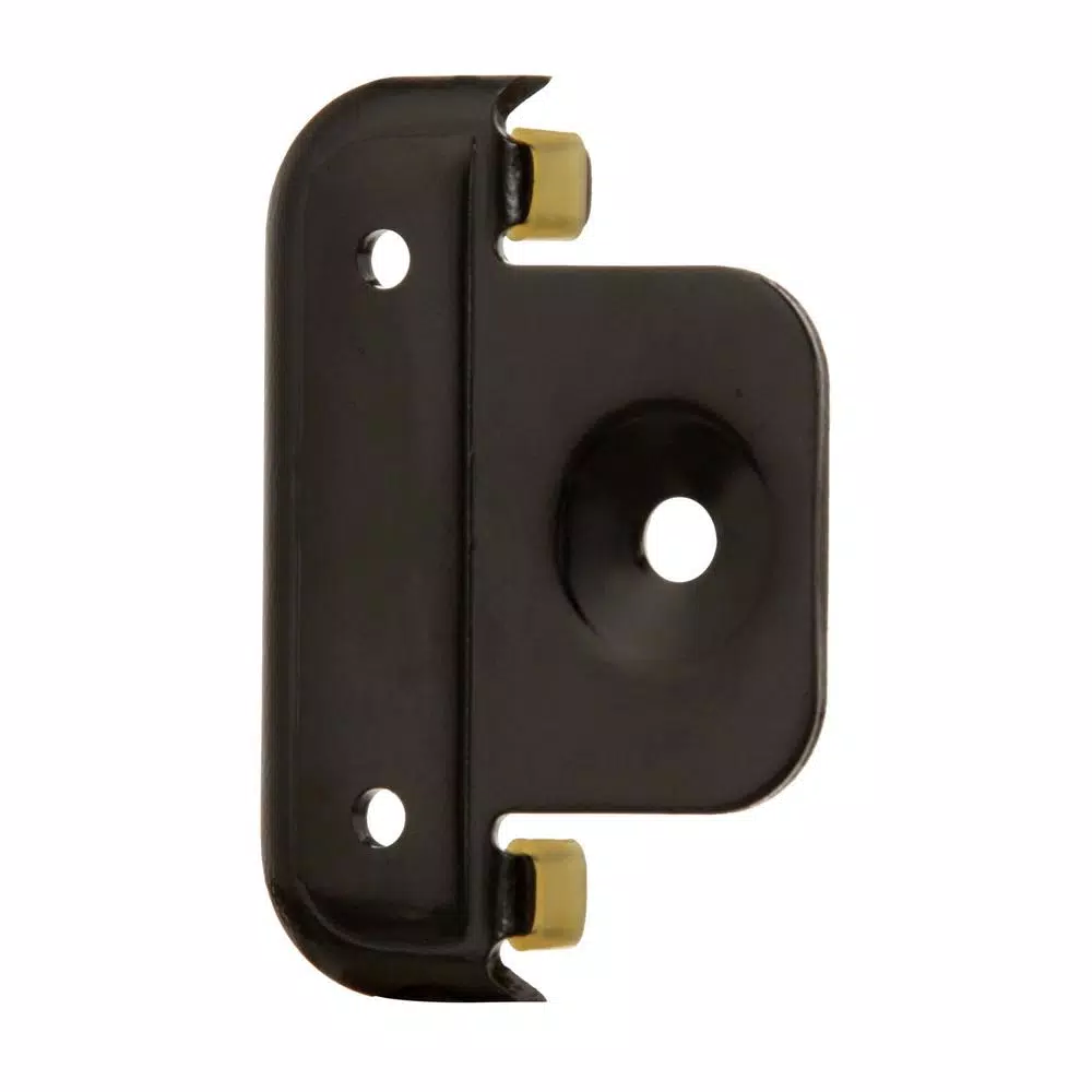 Everbilt 3-1/2 in. x 5/8 in. Radius Black Steel Butt Marker for Door Installation