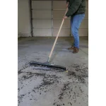 Ettore 24 in. Industrial Curved Floor Squeegee with Scraper Edge and 24 in. Steel Handle thumbnail 5
