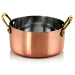 Gibson Home Rembrandt 0.5 qt. Round Stainless Steel Mini Dutch Oven in Copper, 6-Pack thumbnail 5