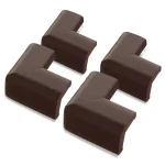 Dreambaby Foam Corner Protectors, Brown (4-Pack) - Furniture Edge Guards thumbnail 1