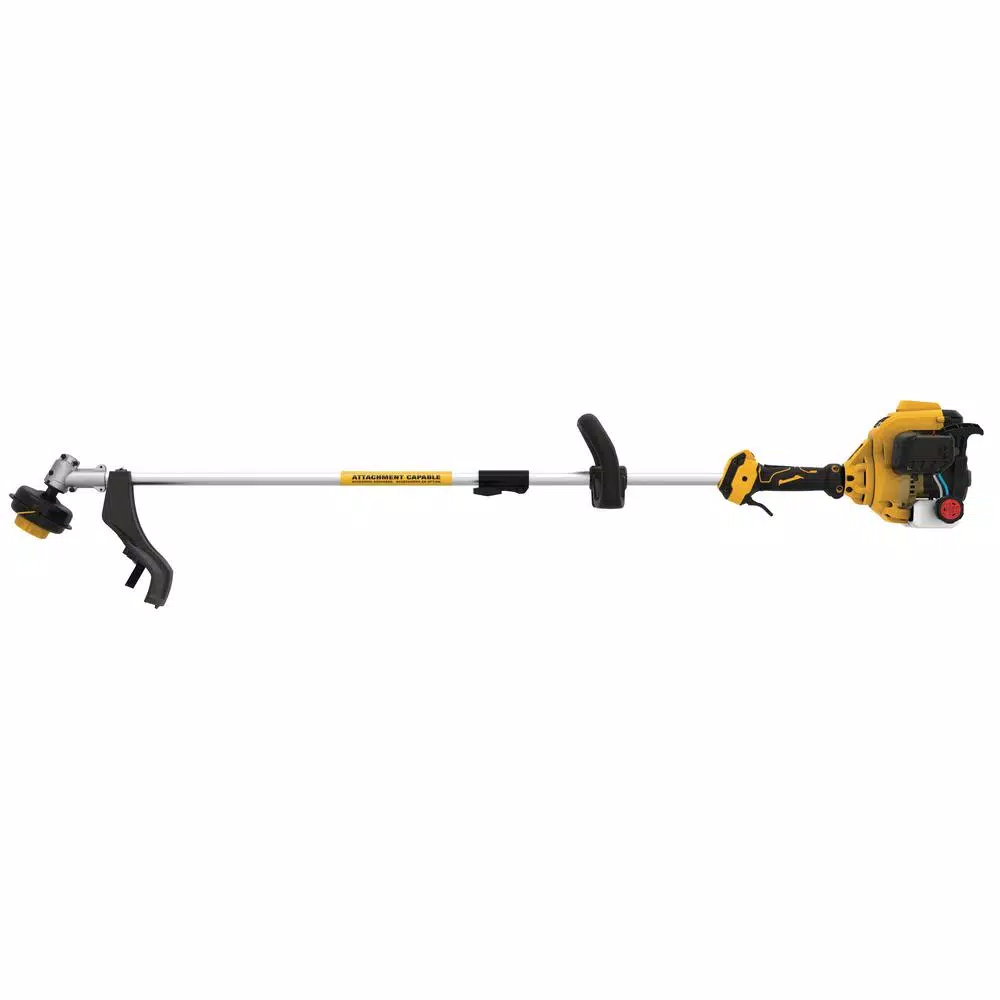 DEWALT 27cc 2-Cycle Gas Straight Shaft String Trimmer, Attachment Capable