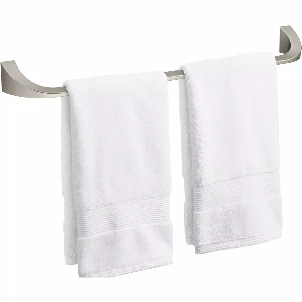 KOHLER Katun 24 in. Single Towel Bar in Vibrant Brushed Nickel