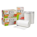 HDX 18 Gal. Kitchen and Compactor Drawstring Trash Bags, White, 90-Count thumbnail 2