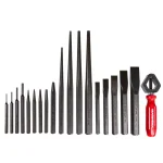 GearWrench 19-Piece Punch and Chisel Set with Tool Roll thumbnail 1