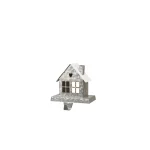 Glitzhome Galvanized Metal House Stocking Holder Set of 2 - Rustic Christmas Mantel Decor thumbnail 2