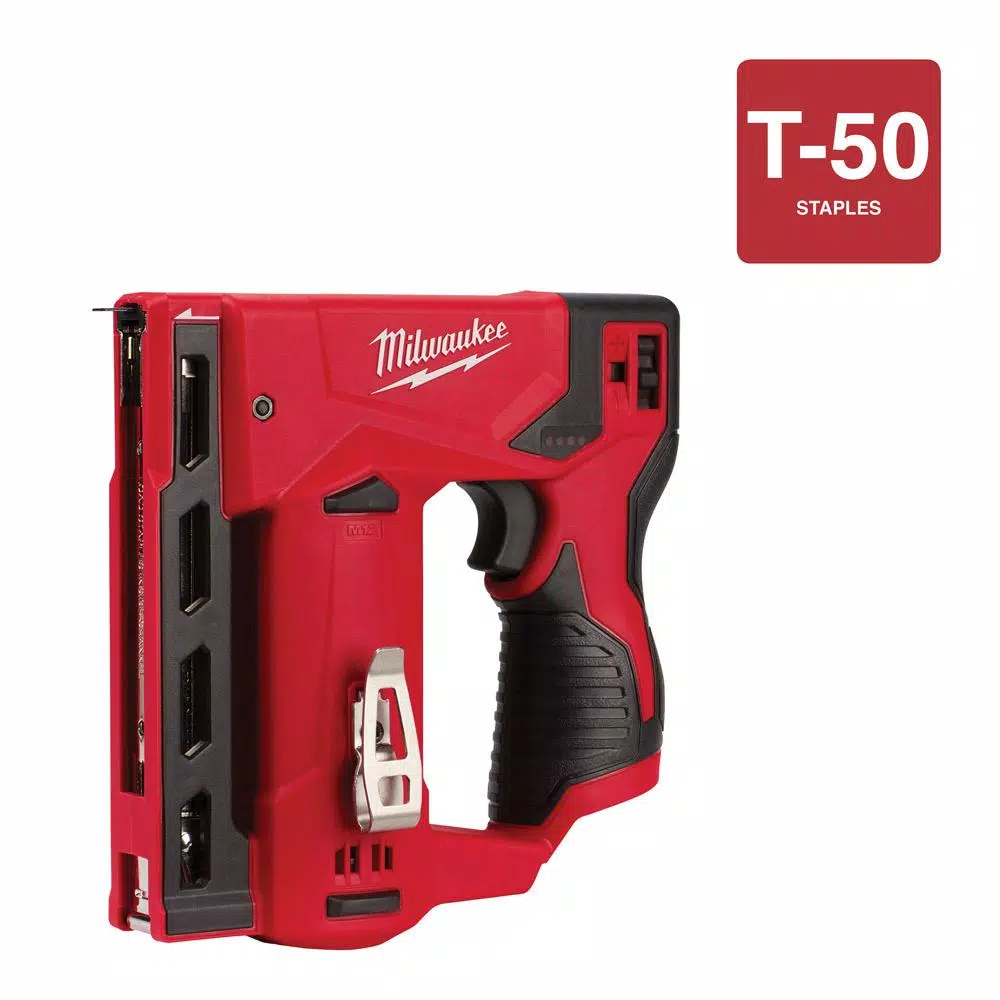 Milwaukee M12 12V Lithium-Ion Cordless 3/8 in. Crown Stapler (Tool-Only)