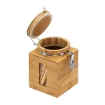Furinno DaPur Small Natural Bamboo Airtight Kitchen Canister thumbnail 1