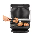 T-fal Optigrill 93 sq. in. Black Stainless Steel Non-Stick Indoor Countertop Grill thumbnail 4