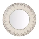 Home Decorators Collection Medium Round Ivory Antiqued Classic Accent Mirror, 31.4 in. thumbnail 1