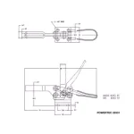 POWERTEC 500 lb. Horizontal Quick-Release Toggle Clamp, 10-Pack thumbnail 2