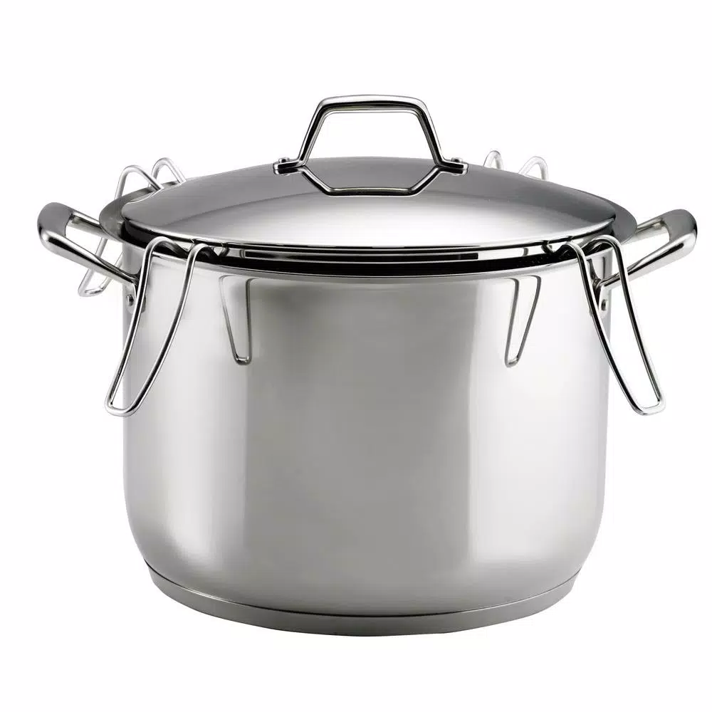 Tramontina Gourmet Prima 16 Qt. Stainless Steel Stock Pot Set with Lid and 4-Piece Pasta Inserts