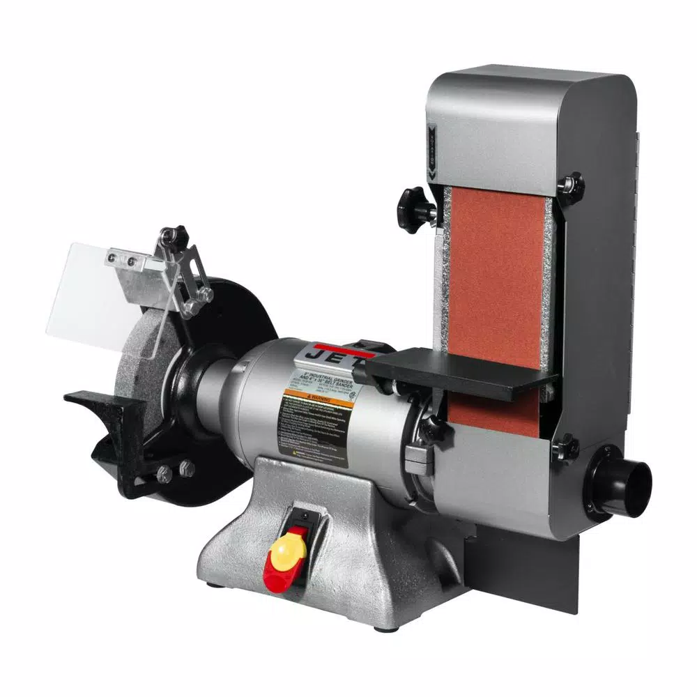 Jet IBGB-436 8 in. Industrial Combination Grinder and 4 in. x 36 in. Belt Sander, 1 HP, 115 V