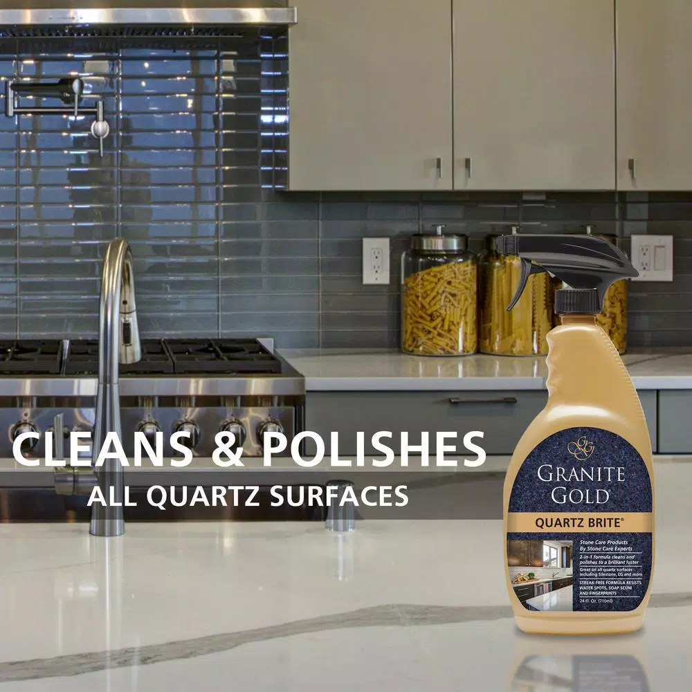 Granite Gold Quartz Brite Quartz Surface Cleaner and Polish, 24 oz