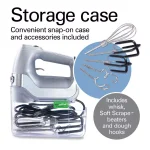 Hamilton Beach Professional 7-Speed Electric Hand Mixer with SoftScrape Beaters and Storage Case, Silver thumbnail 6