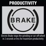 Makita 18V LXT Brushless 4-1/2 in. / 5 in. Cordless Angle Grinder with AWS & Electric Brake (Tool Only) thumbnail 3