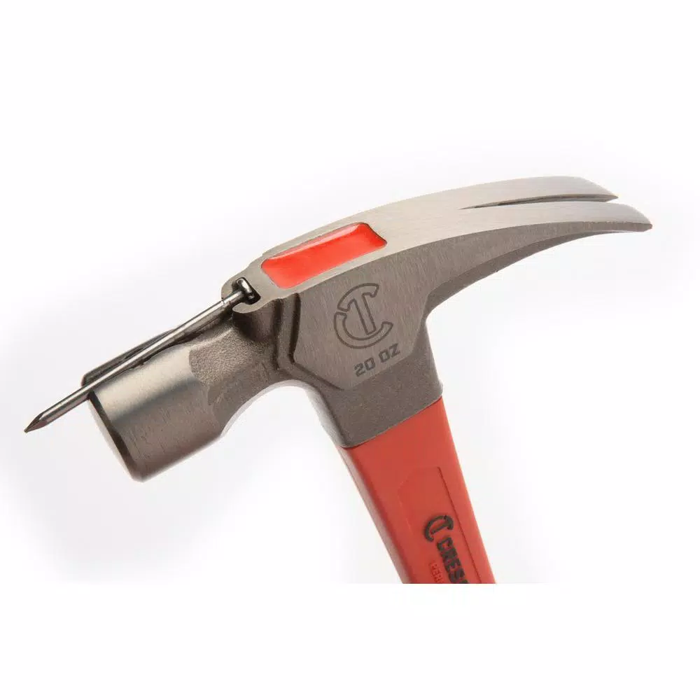 Crescent 20 oz. Fiberglass Rip Claw Hammer with Polished Forged Steel Head