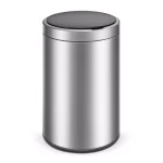 Innovaze 3.2 Gallon Stainless Steel Motion Sensor Touchless Trash Can, Fingerprint Resistant Round Bin thumbnail 1