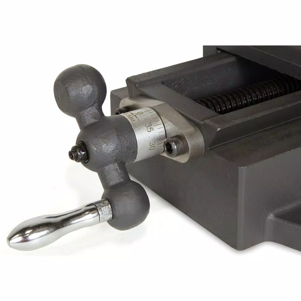 WEN 6-1/8 in. Compound Cross Slide Benchtop Vise, Heavy Duty Cast Iron