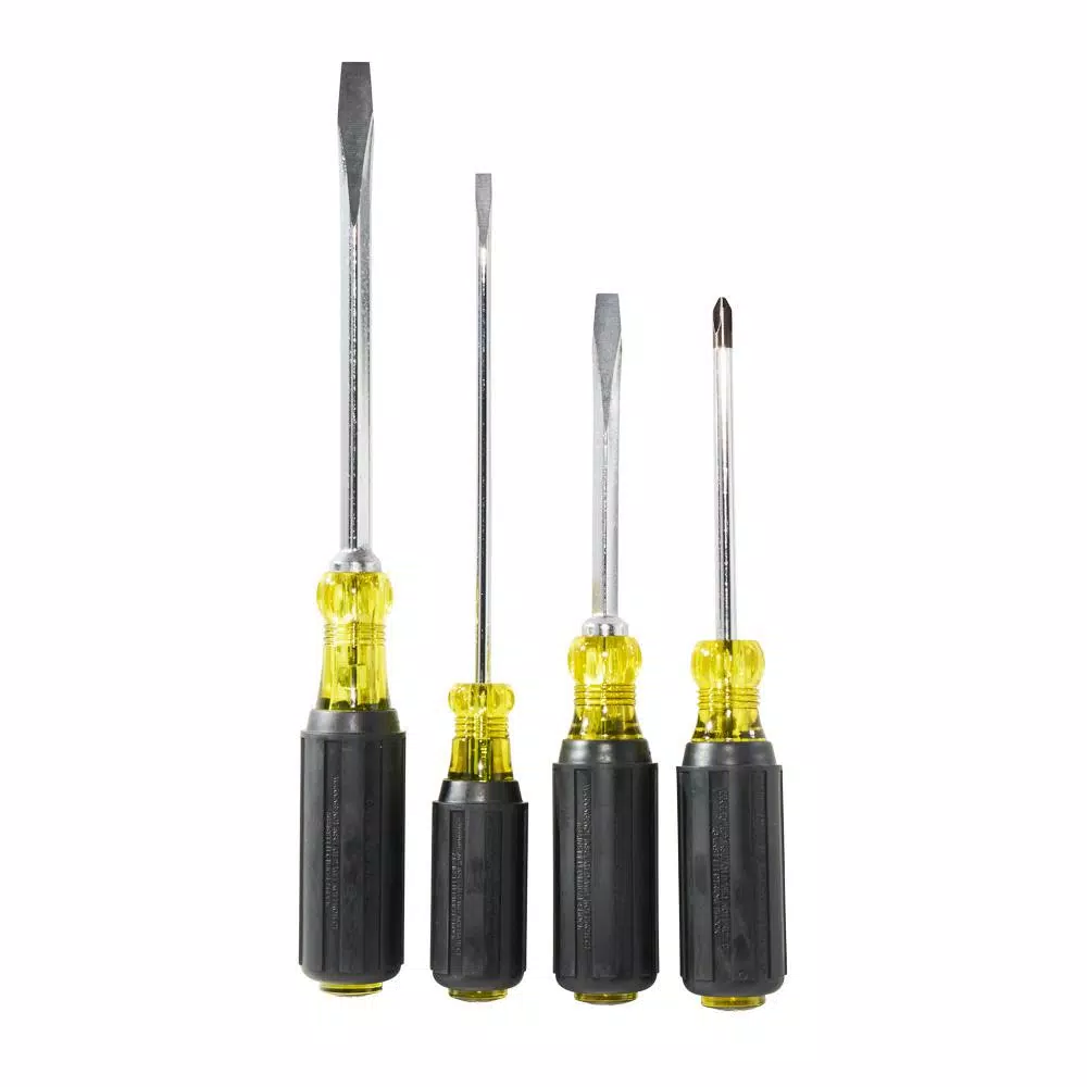 Klein Tools 4-Piece Cushion-Grip Screwdriver Set