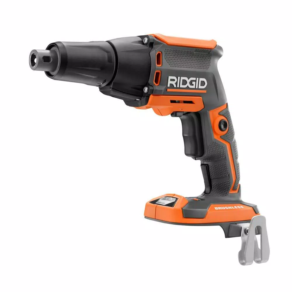 RIDGID 18V Cordless Brushless Drywall Screwdriver with Collated Attachment and Nose Cone (Tool Only)