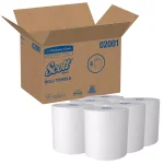 Scott Essential Unperforated Hard Roll Paper Towels, White, 6-Roll Pack thumbnail 3