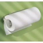 interDesign Forma 2 Wall-Mount Paper Towel Holder, Clear and Brushed Stainless Steel thumbnail 2