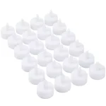 Lavish Home 24-Piece LED Tea Light Candle Set, 1.5 in. White Votive Candles thumbnail 1