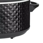 Brentwood Appliances 7 Qt. Black Slow Cooker with Removable Ceramic Pot and Tempered Glass Lid thumbnail 6