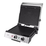 KALORIK Eat Smart 200 sq. in. Stainless Steel Non-Stick Indoor Grill with Reversible Plates thumbnail 2