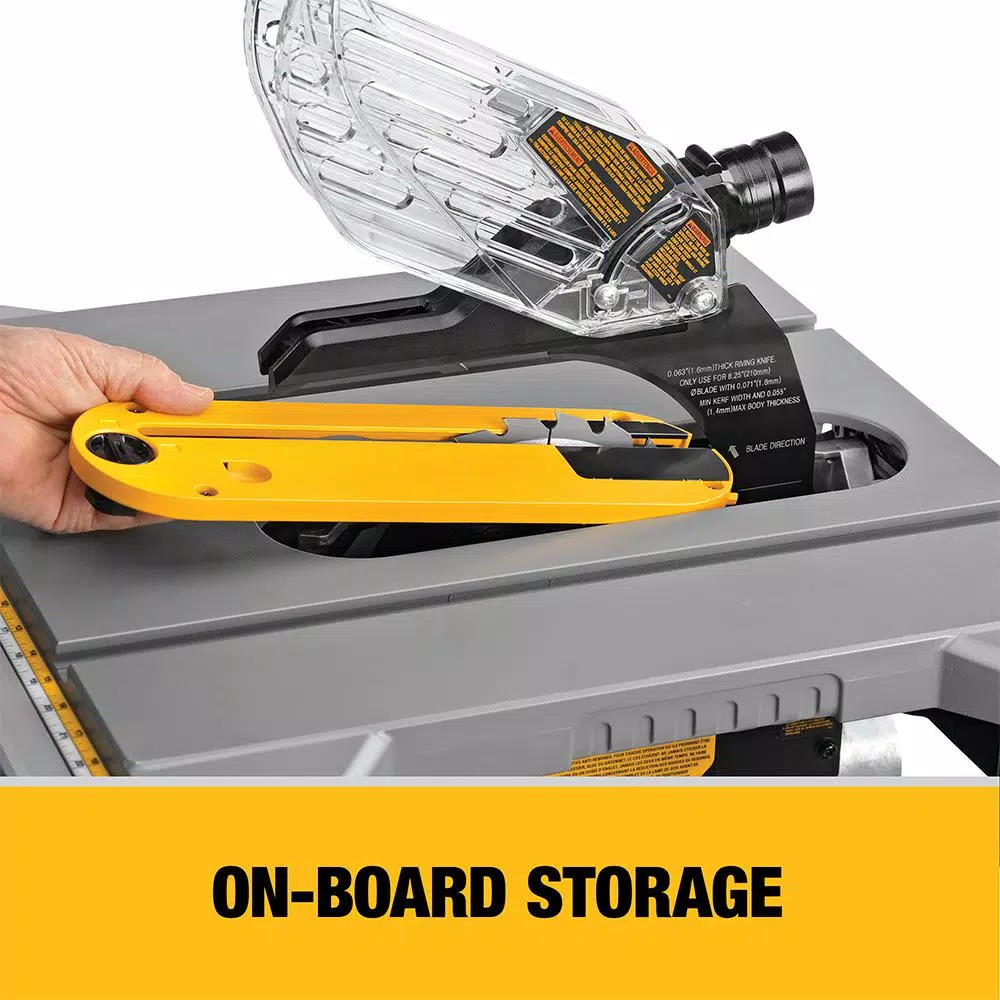 DEWALT DWE7485 8-1/4 in. 15 Amp Corded Compact Jobsite Table Saw