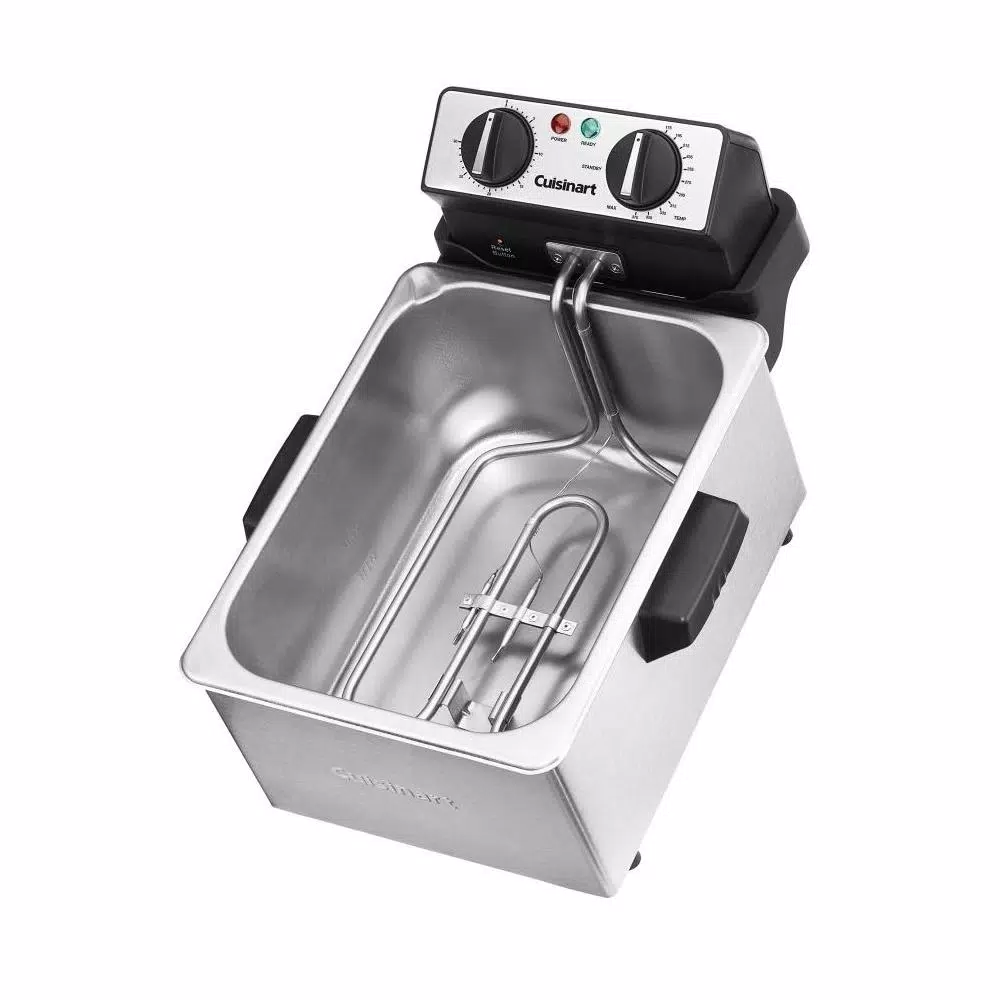 Cuisinart 4 Qt. Stainless Steel Deep Fryer with 1500-Watt Heating Element