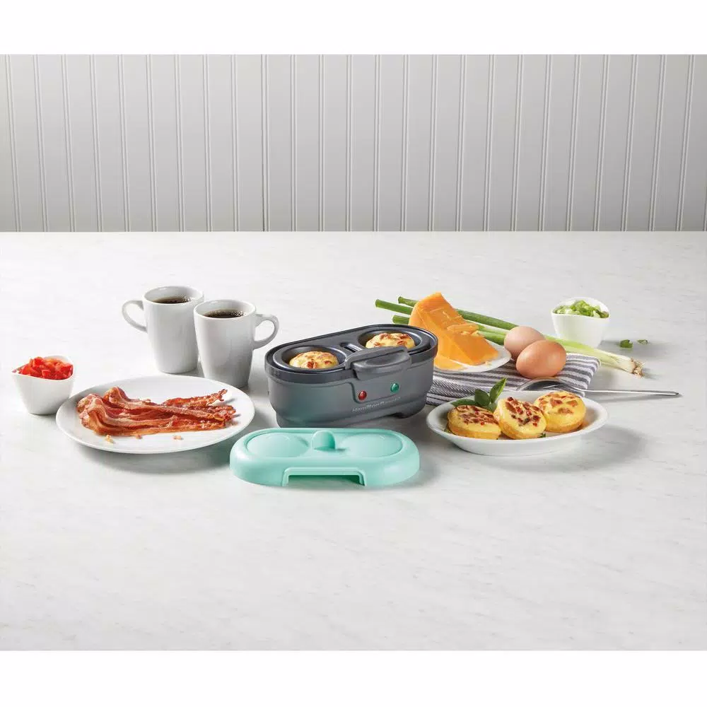 Hamilton Beach Egg Bites Maker and Egg Poacher, Grey