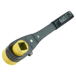 Klein Tools Ratcheting Lineman's Wrench, 4-in-1 Combination Square Socket thumbnail 12